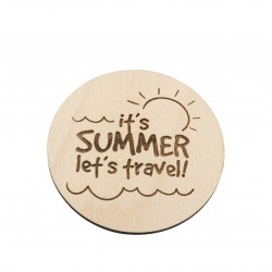 Suporturi Pahare Hello Summer - 4 buc