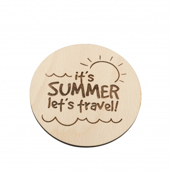 Suporturi Pahare Hello Summer - 4 buc