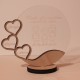 Trofeu din Plexiglas si Lemn Personalizat - 3 Membri ai Familiei