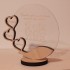 Trofeu din Plexiglas si Lemn Personalizat - 3 Membri ai Familiei