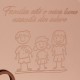 Trofeu din Plexiglas si Lemn Personalizat - 3 Membri ai Familiei