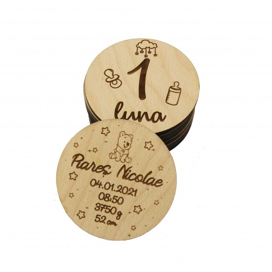 Set 14 Placute Baby Milestones
