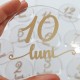 Set 12 Placute Baby Milestones din Acril