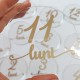 Set 12 Placute Baby Milestones din Acril