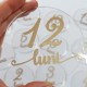Set 12 Placute Baby Milestones din Acril