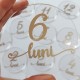Set 12 Placute Baby Milestones din Acril