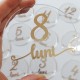 Set 12 Placute Baby Milestones din Acril