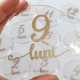 Set 12 Placute Baby Milestones din Acril