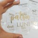 Set 12 Placute Carduri Baby Milestones din Acril