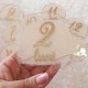 Set 12 Placute Baby Milestones din Acril - Vopsite